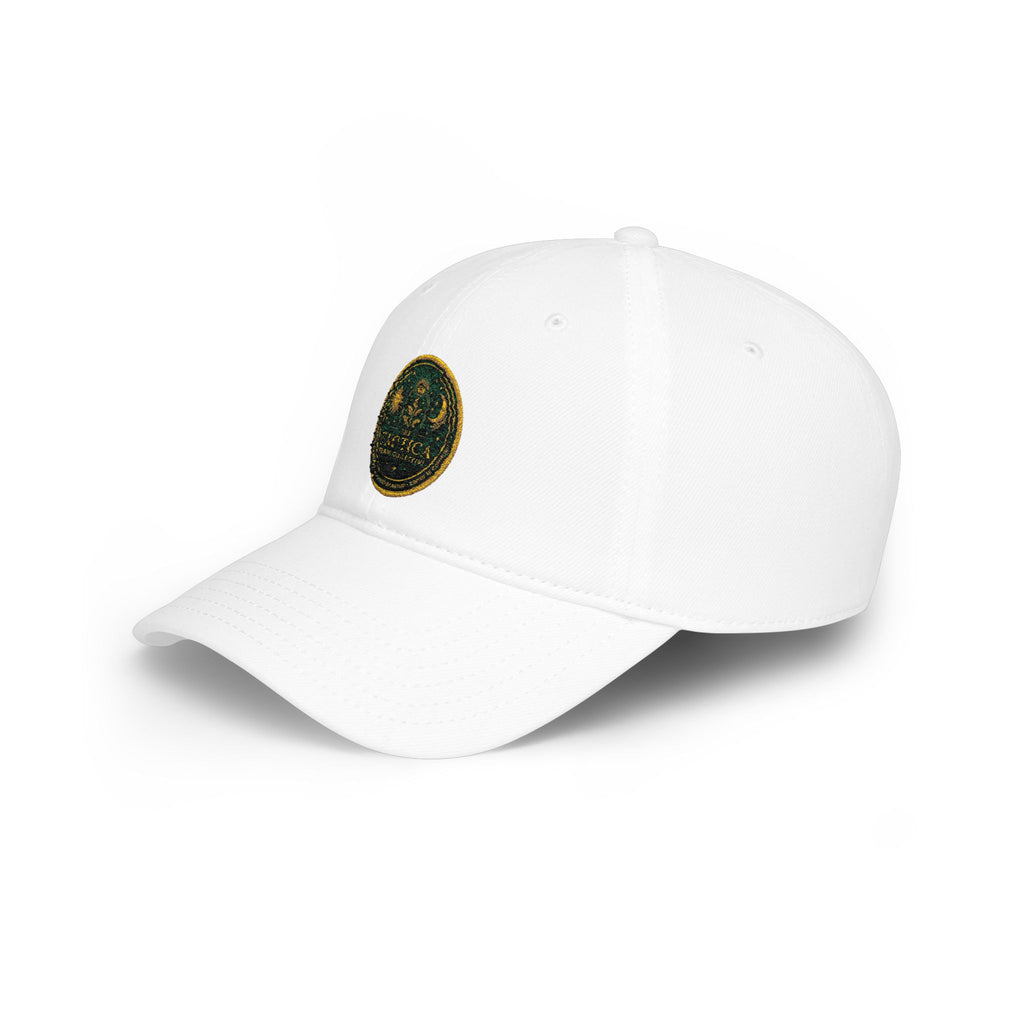 Low Profile Cap - Vintage Green Crest Embroidered Baseball Hat