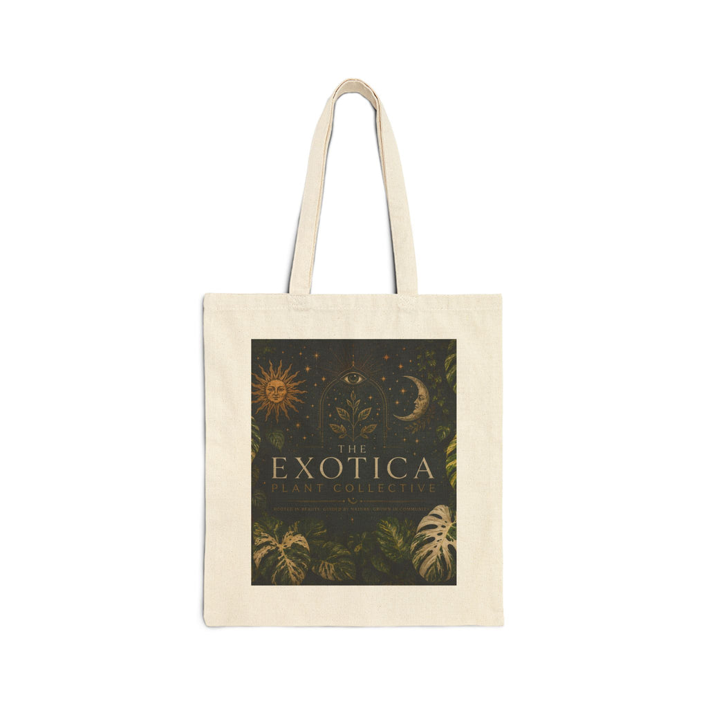 Exotica Botanical Canvas Tote Bag