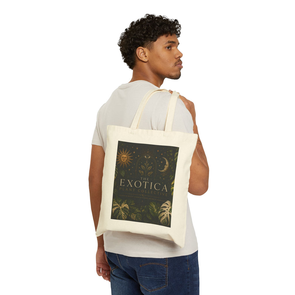 Exotica Botanical Canvas Tote Bag