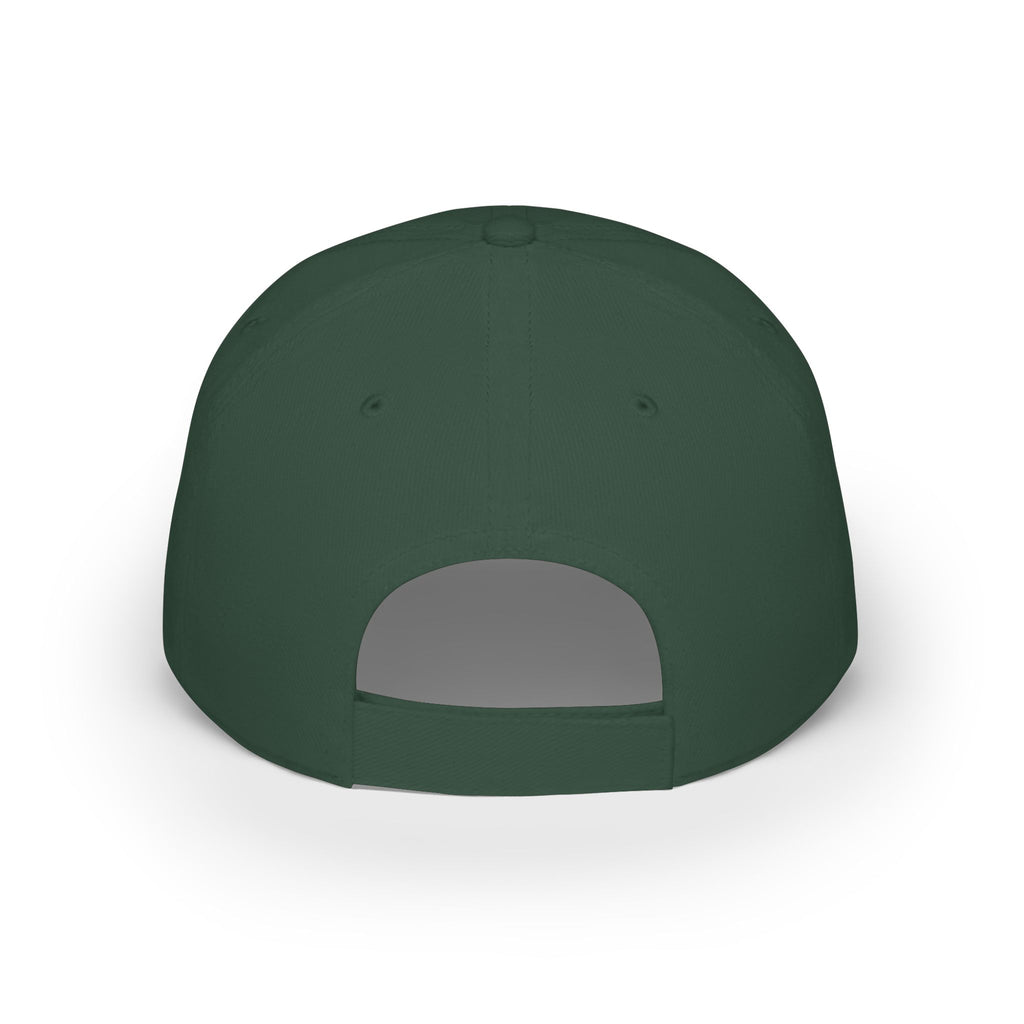 Low Profile Cap - Vintage Green Crest Embroidered Baseball Hat