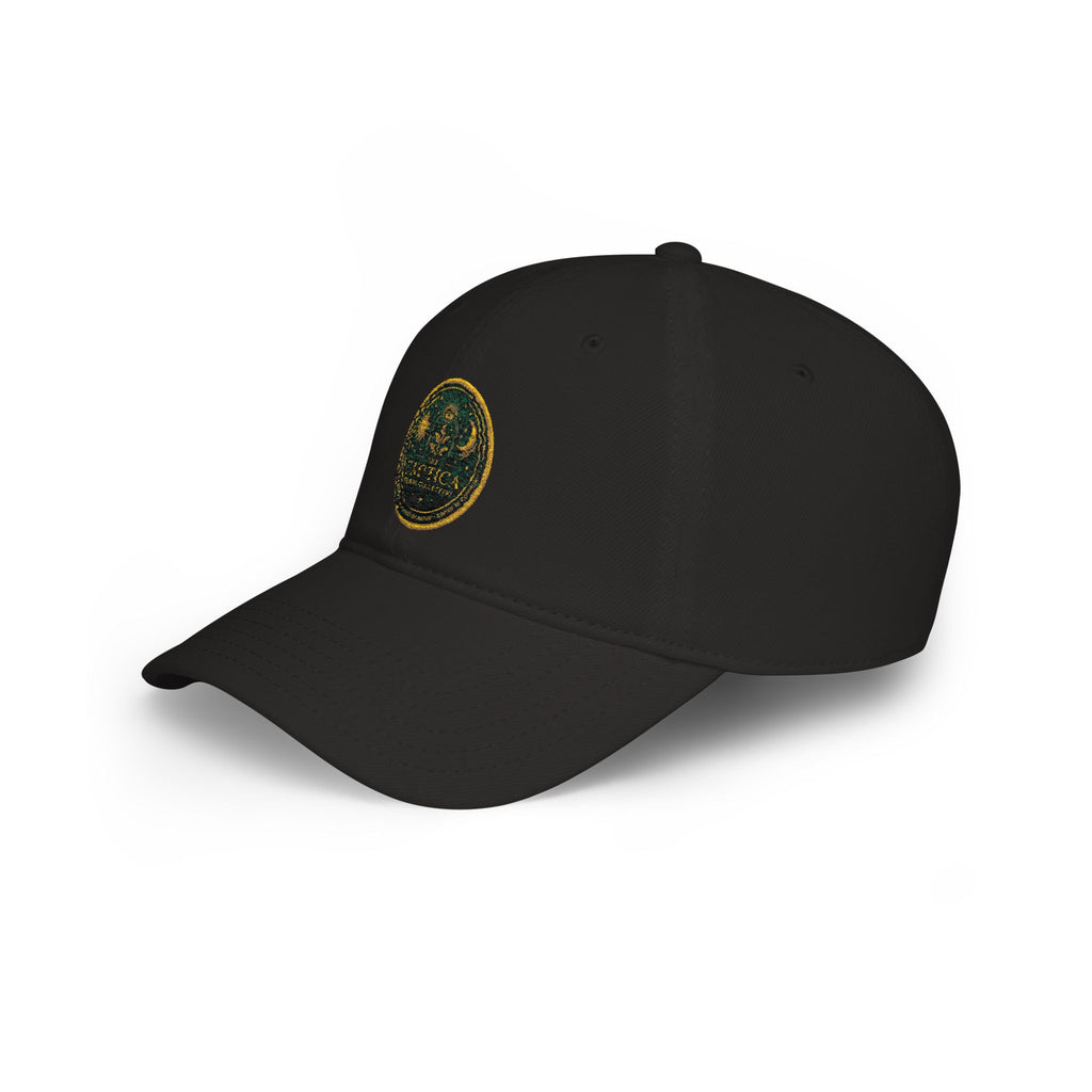 Low Profile Cap - Vintage Green Crest Embroidered Baseball Hat