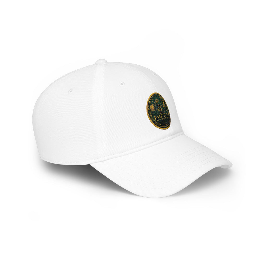 Low Profile Cap - Vintage Green Crest Embroidered Baseball Hat